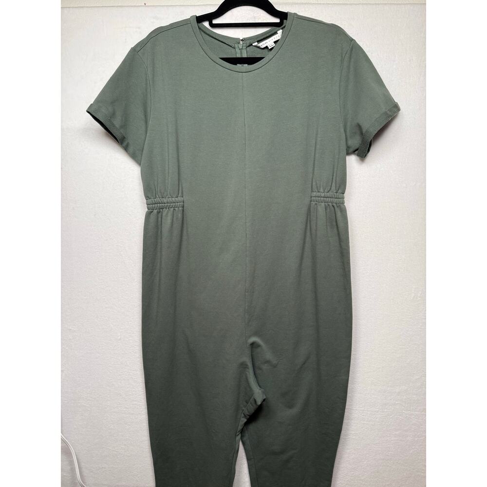 The Nines by HATCH Olive Green Short Sleeve Jumpsuit